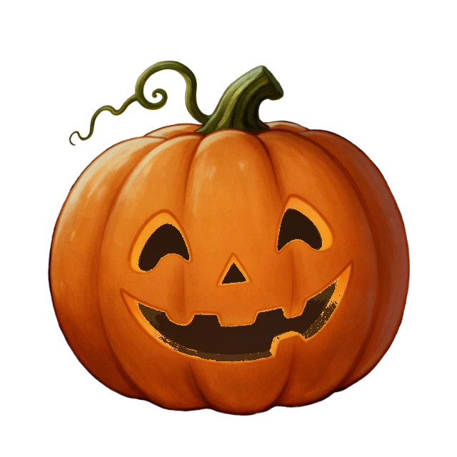 Calabaza de Halloween tallada